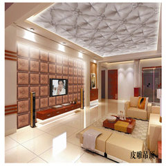 时尚皮雕软包 家庭、酒店、KTV软包皮雕背景装饰墙大量供应 白色