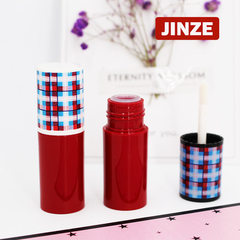 JINZE格纹韩国风高档纯圆形唇彩瓶唇釉管DIY化妆品包材 3