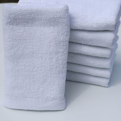 Wholesale hotel supermarket gift towel pure cotton daily necessities white towel customized labor in white 30 cmx68cm 