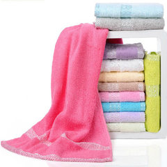 Hailiyuan bamboo fiber towel soft absorbent face towel for children Light green 34 * 70 cm 