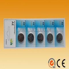 供应锂锰扣式电池CR2016 钮扣式电池  3V 电池