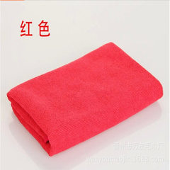 超细纤维毛巾75*35多功能巾可用于家用清洁厂家批发 大红 35.75