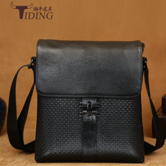 Fashionable men`s fashionable men`s satchel with 1 Black without logo spot 1034 