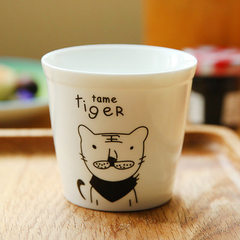 Special ceramic cup zakka zodiac animal cup mousse Tiger A11-54 120 ml 