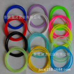 Manufacturer direct selling silica gel hair ring h red 