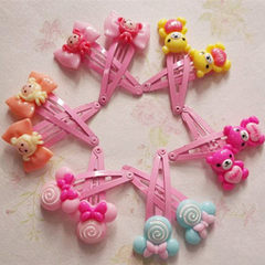Children hairpin accessories more than a cute cart 3 cm BB clamping parts 100 mixed 