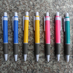 广告笔定制 按动圆珠笔 可印刷logo创意笔塑料圆珠笔 子弹型0.5