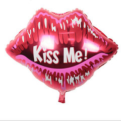 批发供应氦气球装饰卡通气球玩具气球-新款KISS ME 嘴唇气球 58 X 51厘米