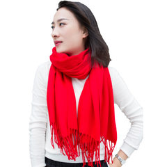 2017 new autumn and winter cashmere scarves red ta red Wide 33 cm * 190 cm long 