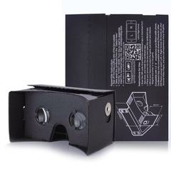 vr眼镜 3D虚拟谷歌纸盒 Google Cardboard 黑色6英寸豪华版 黑色