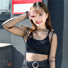 New style hits bottom unlined upper garment female Solid black All code 