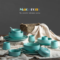 Nordic western-style ceramic tableware set western Shallow bowl 