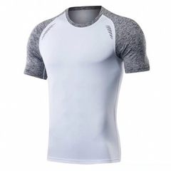 Cross-boundary special for men`s tight short sleev White short sleeves s 