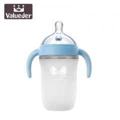 Wellentil baby silicone bottles baby wide mouth bo 240 ml blue
