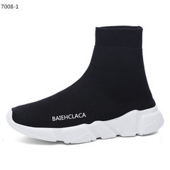 Fall new recreational sports high-top socks shoes  7008-1 black 34 