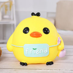 Factory direct selling enamelled cartoon chick dol Large chicken yellow 17 * 15 * 15 large 