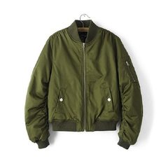 Spring and autumn 2017 European and American women Army green (with cotton) s 