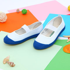 Wholesale suppliers road children`s dance shoes ca Blue glue head 13.5cm in 14 