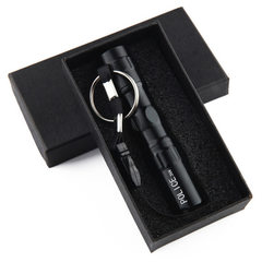 The mini gift can be customized with the LOGO of a Gift box - black flashlight 