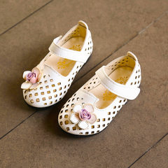 夏季女童凉鞋宝宝鞋1-3岁婴儿鞋学步鞋软底防滑透气小皮鞋批发 1906白色 21-25码（一手5双）