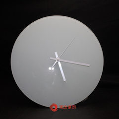 钢化玻璃时钟_热转印圆形时钟_创意时钟_可以印图案的玻璃钟 &Phi;20cm
