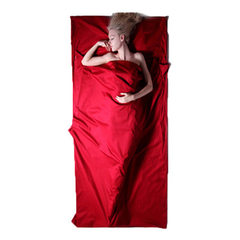 旅行睡袋内胆 成人睡袋超轻信封便携室内酒店宾馆隔脏卫生睡袋 红 75cm X 210cm