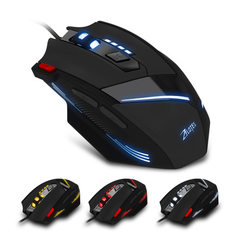 ZELOTES handheld 7 key private model game mouse 72 black 