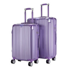 铝框行李箱拉杆箱万向轮旅行箱20韩版女男26密码箱包24箱子28寸 高贵紫 20寸