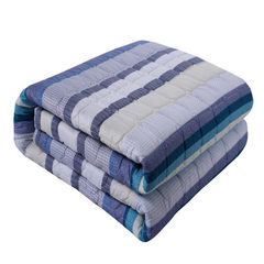 厂家直销学生宿舍床护垫榻榻米床垫超柔单人双人垫被加厚批发礼品 蓝白条 0.9x2