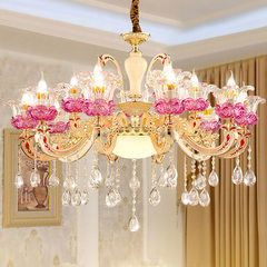 European style chandelier luxury living room dinin Single wall lamp +LED bulb 