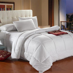 五星级酒店宾馆床上用品交织棉羽丝绒棉被四季被芯被子礼品批发 交织棉被芯350g/平方 150*200