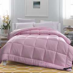 厂家直销莫代尔保暖舒适被子被芯 纯色羽丝绒被床上用品批发 莫代尔-粉 200*230cm 7斤