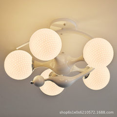 Living room lamp Nordic absorption ceiling lamp co Three golf balls 