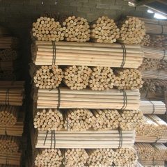 厂家直销木质扫把棍、拖把棍 实木扫把杆、拖把杆 桉木圆木棒 原木色 桉木2.5x80cm