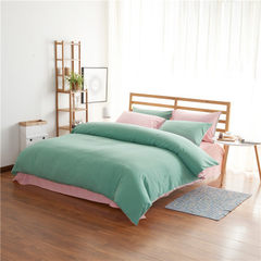 Manufacturer direct selling pure color four-piece  2 meter bed 