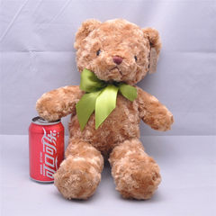 Manufacturer wholesale sweater bear doll plush toy Brown tie 30 cm 