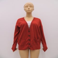 Ms. Chunqiu long sleeve knitted cardigan, pure cotton jacket Peach Pink XS