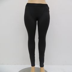 女士纯黑瑜伽长裤，各项健身必备紧身运动长裤 黑色 S
