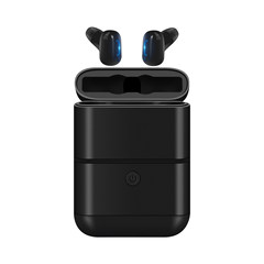 Wireless headset Bluetooth Earbuds Sports Headphones with Mic and Charging Case (Can Also be Used as Power Bank) Compatible with iPhone and Android Smart Phones black m